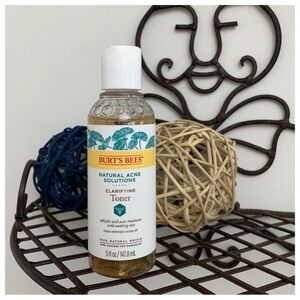 Acne Solutions Clarifying Skin Toner New Burts Bees Natural Treatment 5oz Bottle